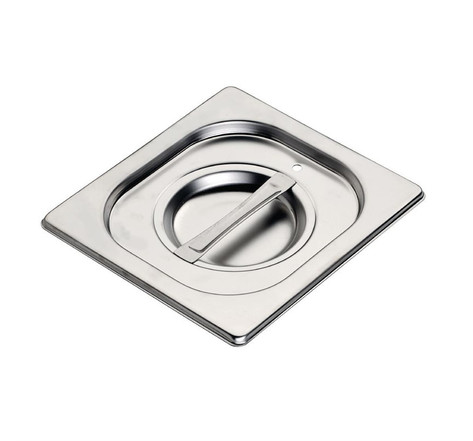 Couvercle pour bac gastro inox gn 1/6 avec joint silicone - gastro m -  - inox 176x162xmm