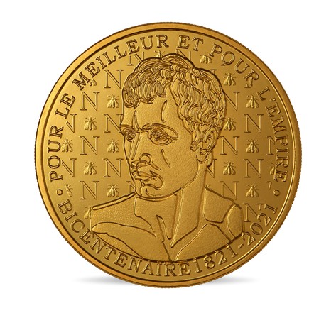 Mini-médaille d'exposition - Napoléon 1er - Bicentenaire de sa disparition
