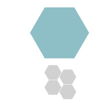 Sizzix Bigz- Hexagons, 1 1/4 Sides, Blister, 13,97x15,24cm