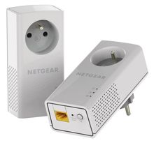 NETGEAR Pack de 2 CPL Filaires - 1000 Mbp/s avec Prise Filtrée - 1 Port Ethernet