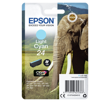 EPSON 24 ligth cyan ink 24 cartouche encre cyan clair capacite standard 5.1ml 360 pages 1-pack RF-AM blister