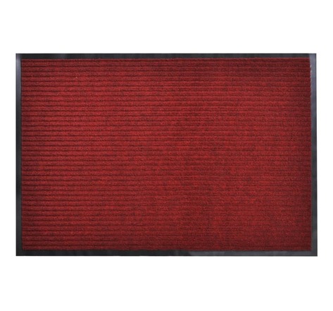 vidaXL Paillasson PVC Rouge 90 x 60 cm