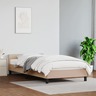 vidaXL Cadre de lit avec tête de lit Cappuccino 100x200 cm Similicuir