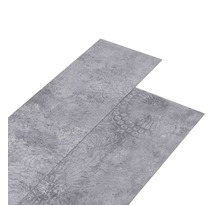 vidaXL Planches de plancher PVC 4 46 m² 3 mm Autoadhésif Gris ciment