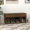 Vidaxl banc à chaussures chêne marron 105x30x45 cm bois d'ingénierie