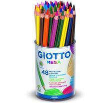 Pot de 48 MEGA crayons de couleur Diam 5,5 mm GIOTTO