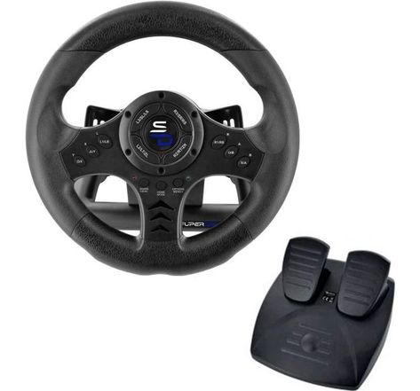 SUBSONIC - SV450 - Volant de Course - Compatible Xbox Series, Switch, PS4, Xbox One, PC (programmable)