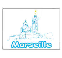 Surface de découpe en verre Marseille 28.5 x 20 cm