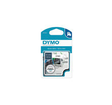 Dymo labelmanager cassette ruban d1 hautes performances  nylon flexible  12mm x 3 5m  noir/blanc