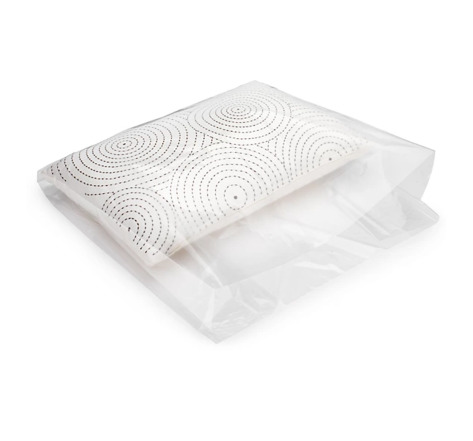 Sachet plastique liassé transparent à soufflets 40x90x30cm (lot de 500)