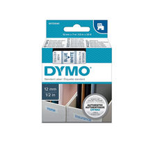 DYMO LabelManager cassette ruban D1 12mm x 7m Bleu/Blanc (compatible avec les LabelManager et les LabelWriter Duo)