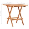 Vidaxl table de bistro pliable 60x60x65 cm bois de teck solide