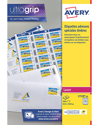 Avery - 240 étiquettes autocollantes pour timbres à imprimer 
