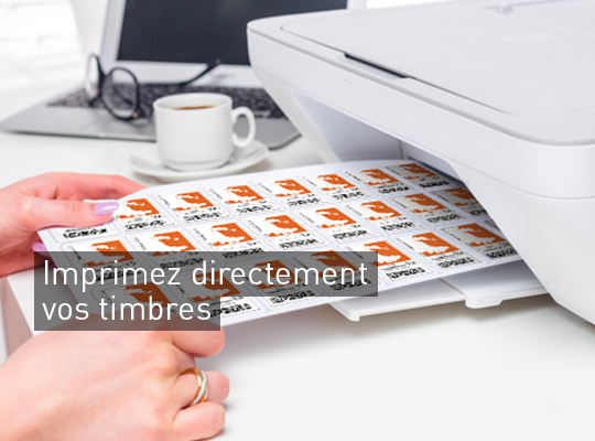 Imprimer directement vos timbres